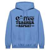 Teaching on a Coffee High - Classic Unisex Pullover Hoodie - Carolina Blue - Print Material