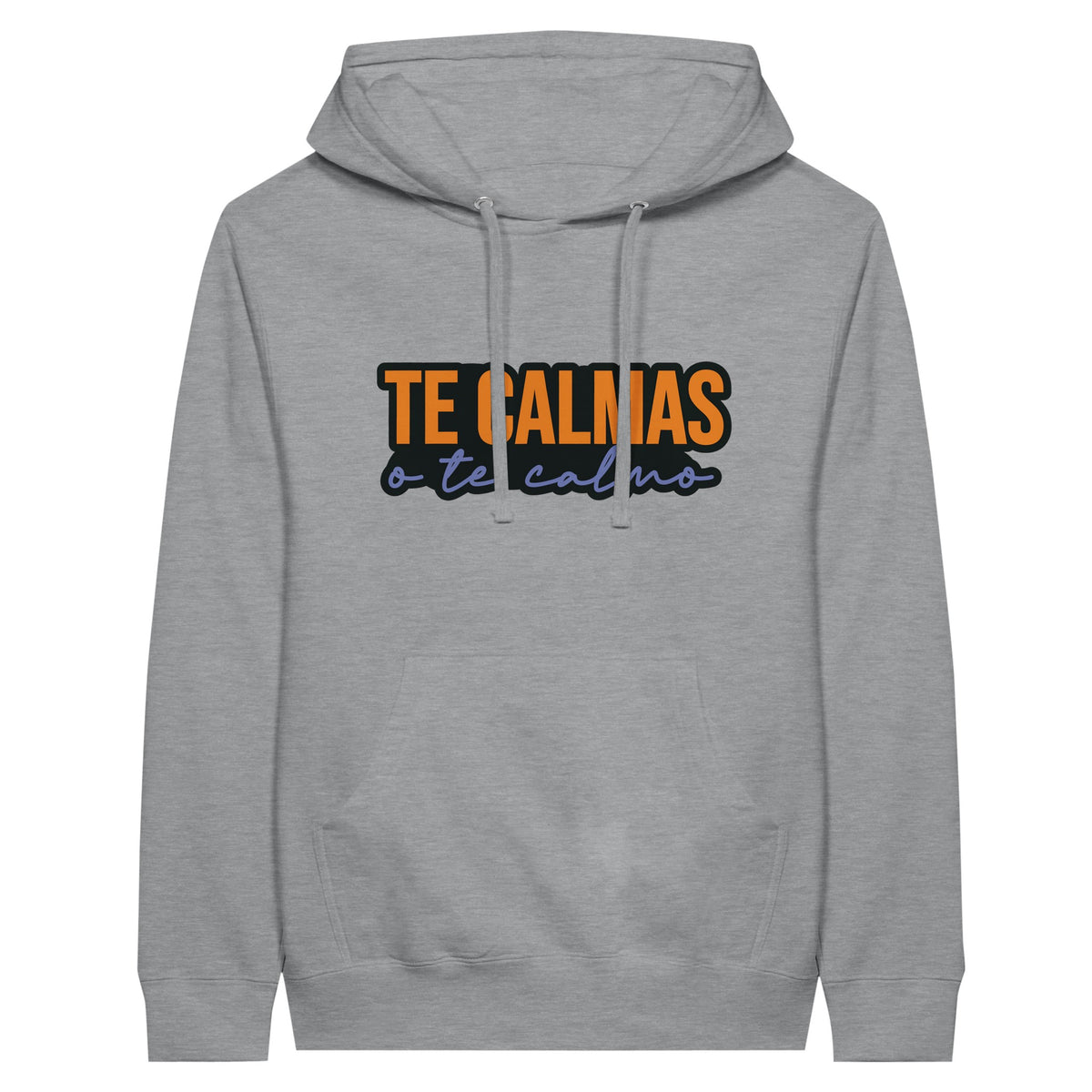 The Calmas Premium Unisex Hoodie - Embrace Serenity - Sports Grey - Print Material