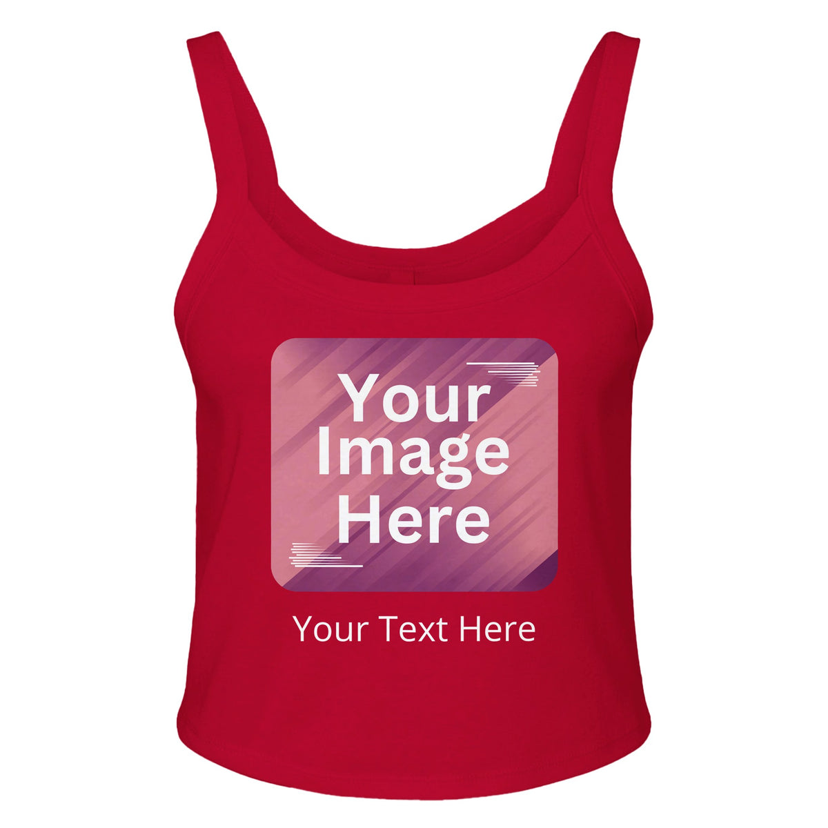 Modern Style - The Perfect Customizable Scoop Tank for Every Occasion - solid red blend - Tank Tops