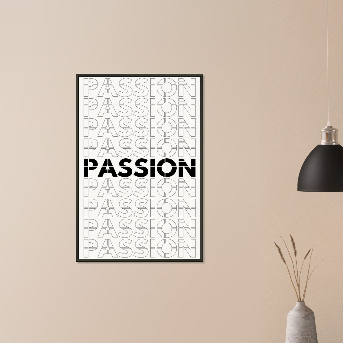 Passionate Repetition - Art That Inspires - - Metal Framed Posters