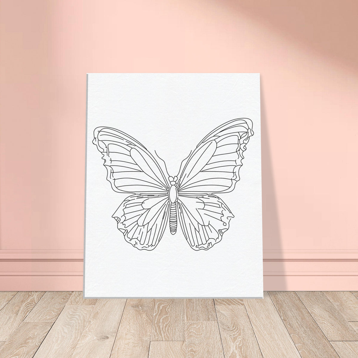 Canvas Serenity - Minimalist Butterfly Design - - Canvas Prints