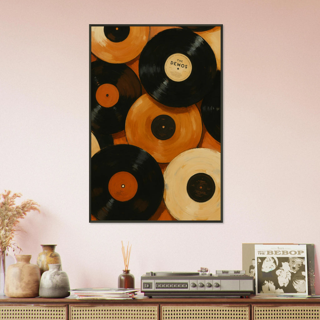 Timeless Music Gift – Vinyl Records Metal Framed Poster - Default Title - Metal Framed Posters