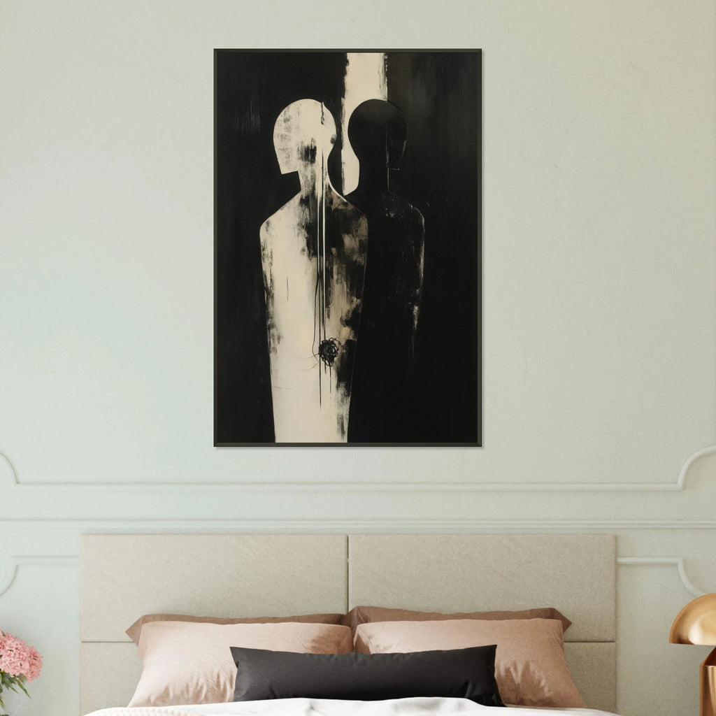 Black & White Silence – Metal Framed Poster - Default Title - Metal Framed Posters