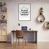 Vivid Decor - Semi-Glossy Customizable Posters with Sturdy Wooden Frames - - Wooden Framed Posters