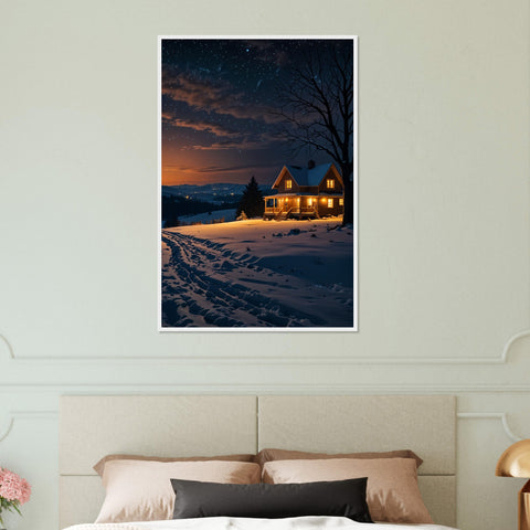 Image of Home Sweet Home - Winter Cabin Poster