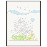 Oceanic Whimsy - Metal Framed Art - 60x80 cm 24x32″ - Metal Framed Posters