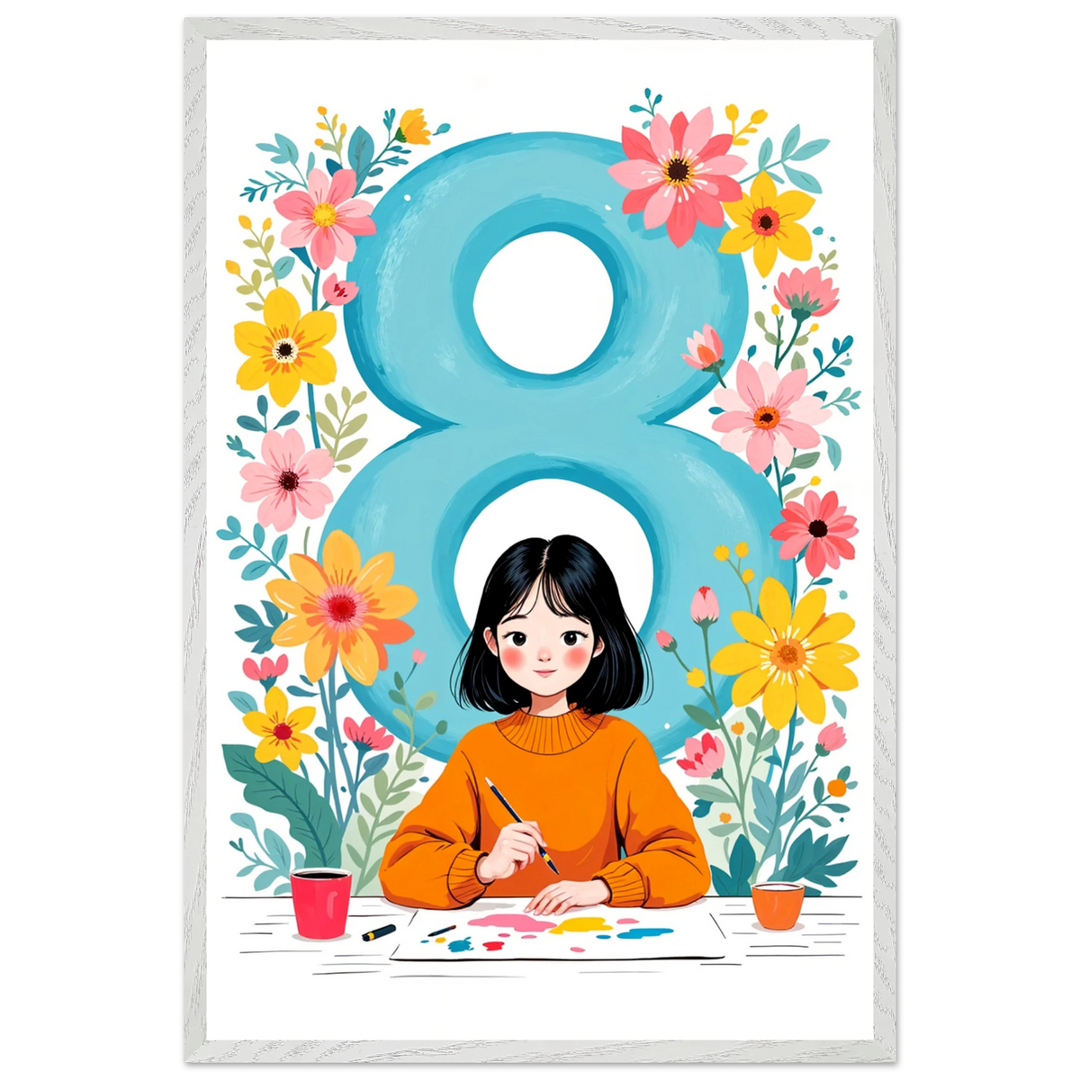Celebrate 8 – Wooden Framed Poster - - Wooden Framed Posters