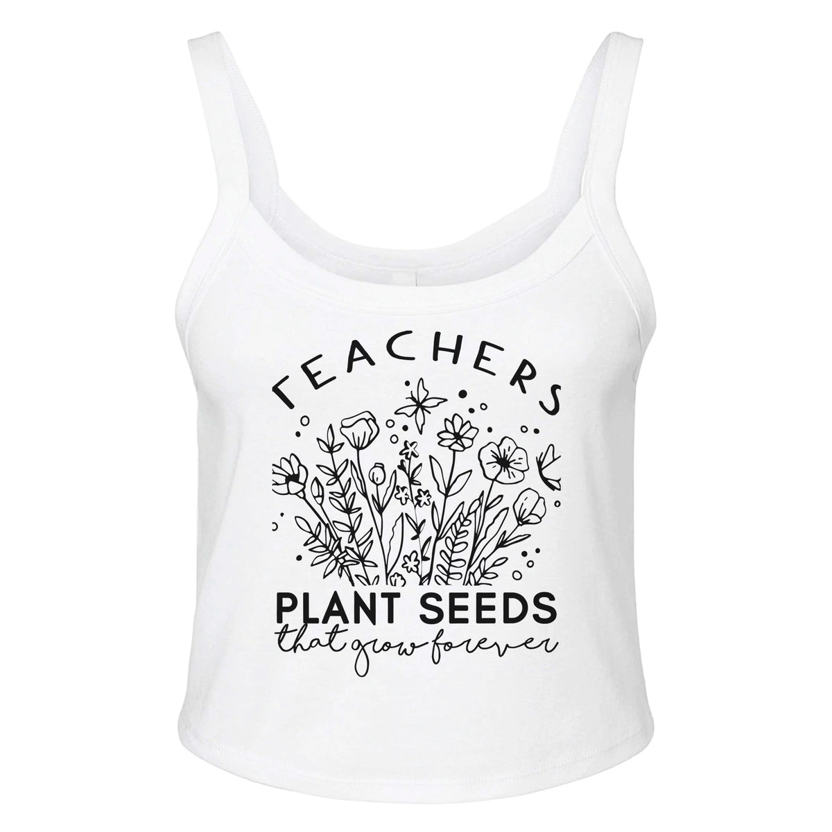 Everlasting Impact - Planting Seeds Design - solid wht blend - Tank Tops