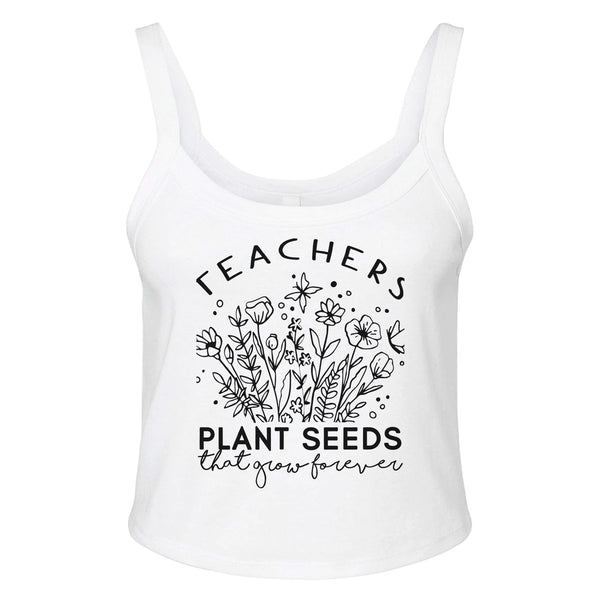 Everlasting Impact - Planting Seeds Design - solid wht blend - Tank Tops