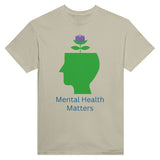 Wear Your Support - Mental Health Matters T-Shirt - Sand - Print Material