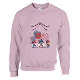 Joyous Gnomes - 4th of July Celebration - Light Pink - Sweatshirts