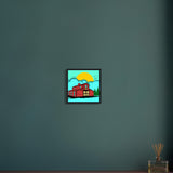 Countryside Sunrise - A Nostalgic Barn Scene - - Wooden Framed Posters