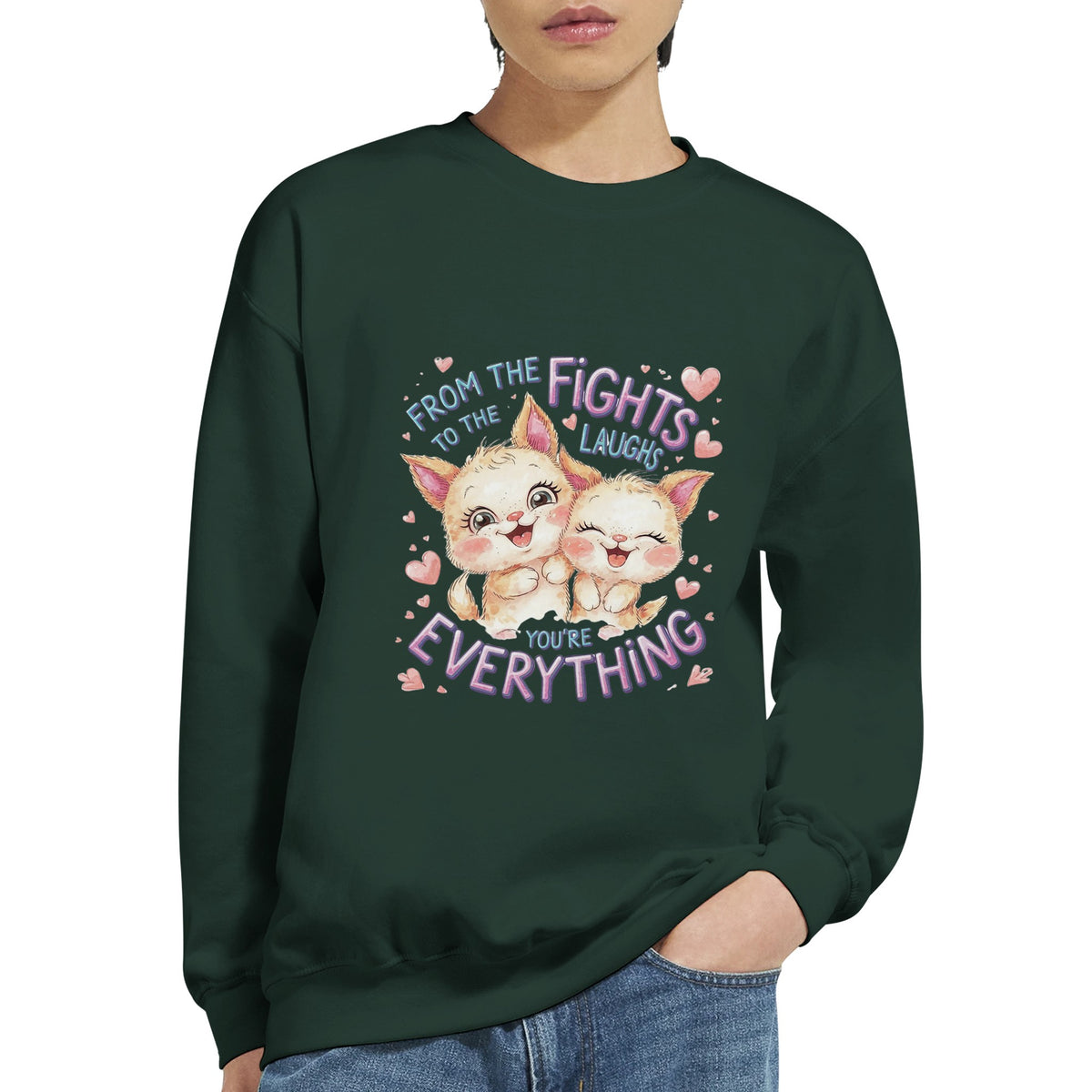 All the Fights, All the Love - Celebrate Your Brother - Forest Green - Sweatshirts