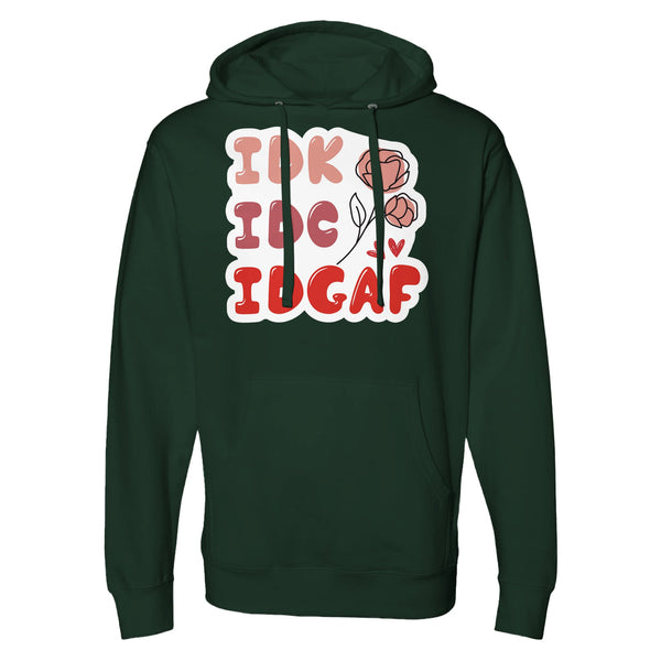 Bold Self-Expression - The IDGAF Statement Piece - Forest Green - Hoodies