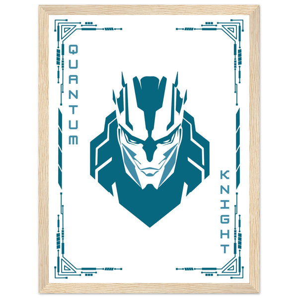 Transform Your Space - "Proton, Neural, Quantum Knights" Poster Set - 30x40 cm 12x16″ Wood frame Quantum Knight - Wooden Framed Posters