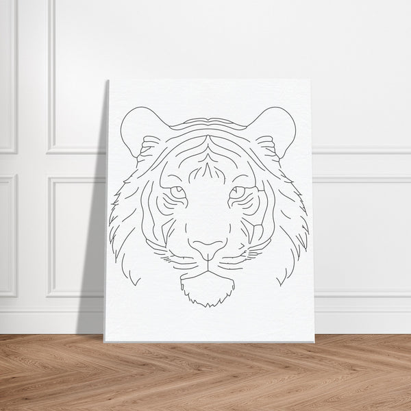 Silent Strength - Canvas Tiger Portrait - - Canvas Prints