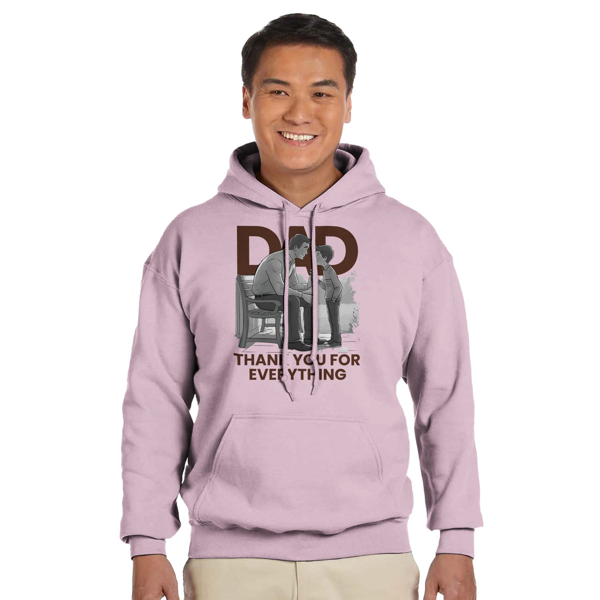 Father & Son - A Bond Beyond Words - Light Pink - Hoodies