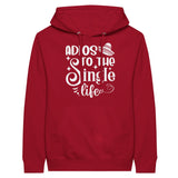 Adios to the Single Life - Premium Unisex Pullover Hoodie - Red - Hoodies