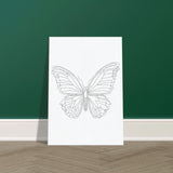 Canvas Serenity - Minimalist Butterfly Design - 70x100 cm 28x40″ - Canvas Prints