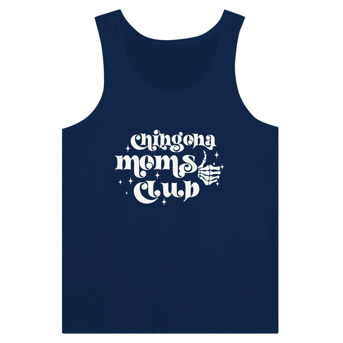 Empowerment in Threads - Chingona Moms Club - Navy - Tank Tops