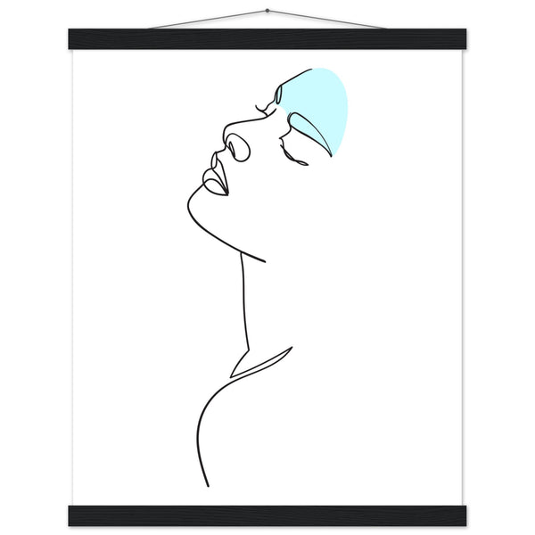 Modern Simplicity - Line Art Poster with Premium Finish - - Posters With Hanger