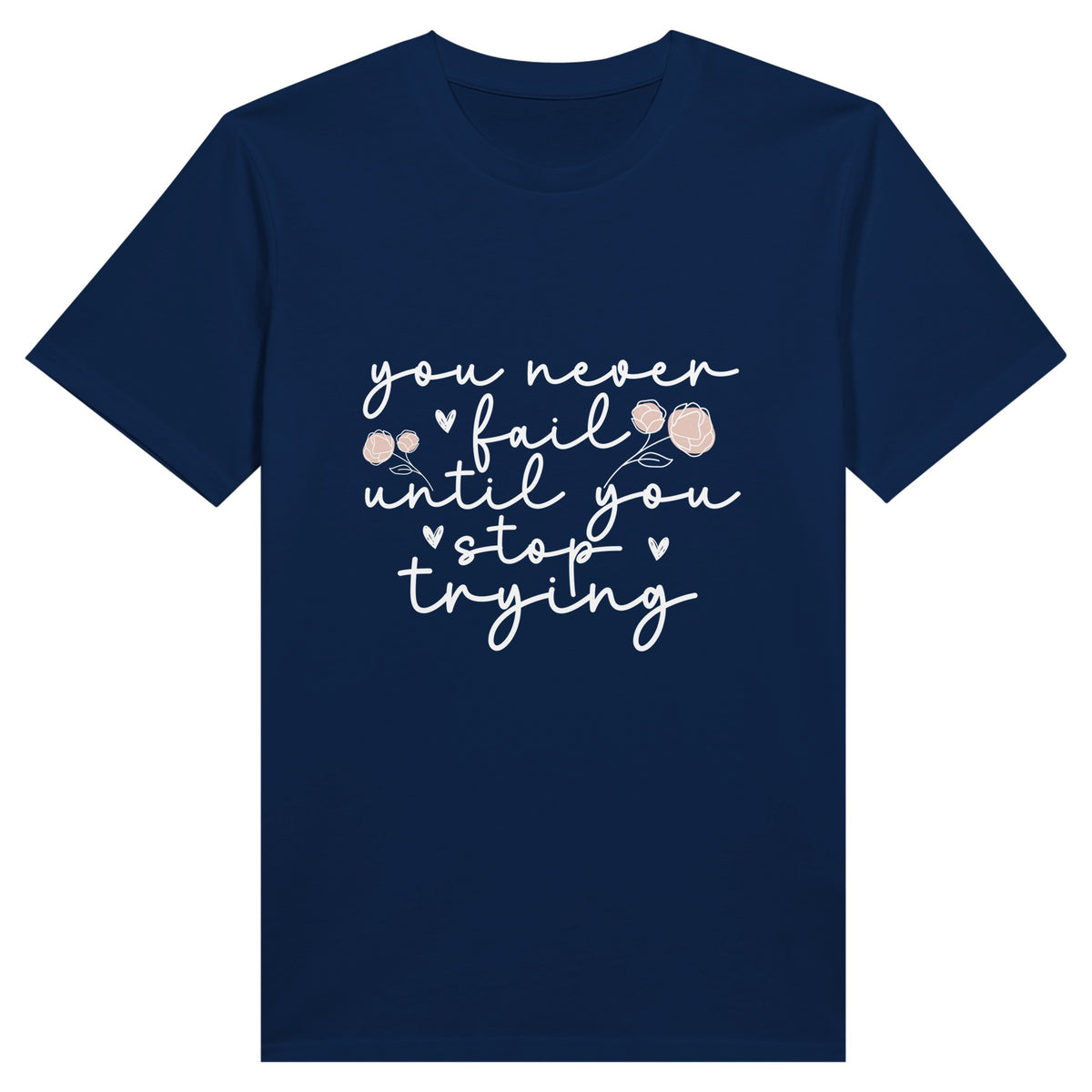 Strength in Resilience - Embrace the Journey Tee - Navy - Print Material