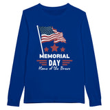 Stars & Sacrifice Shirt – A Patriotic Memorial Gift - True Royal - Long Sleeves T-shirts