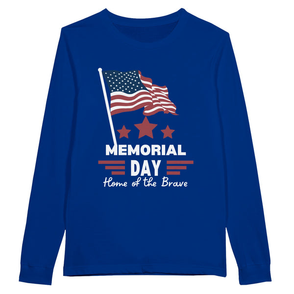 Stars & Sacrifice Shirt – A Patriotic Memorial Gift - True Royal - Long Sleeves T-shirts