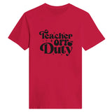 Teacher OFF Duty - Relaxation in Style - Red - Print Material