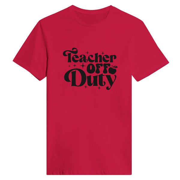 Teacher OFF Duty - Relaxation in Style - Red - Print Material