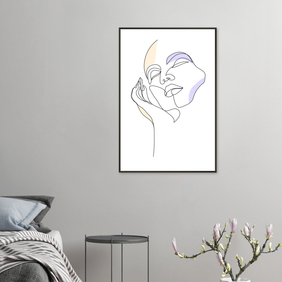 Graceful Lines - Contemporary Art for Your Space - - Metal Framed Posters