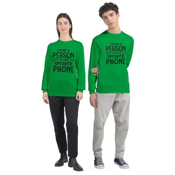 Speak Your Boundaries - Assertive Statements in Fabric - Irish Green - Sweatshirt