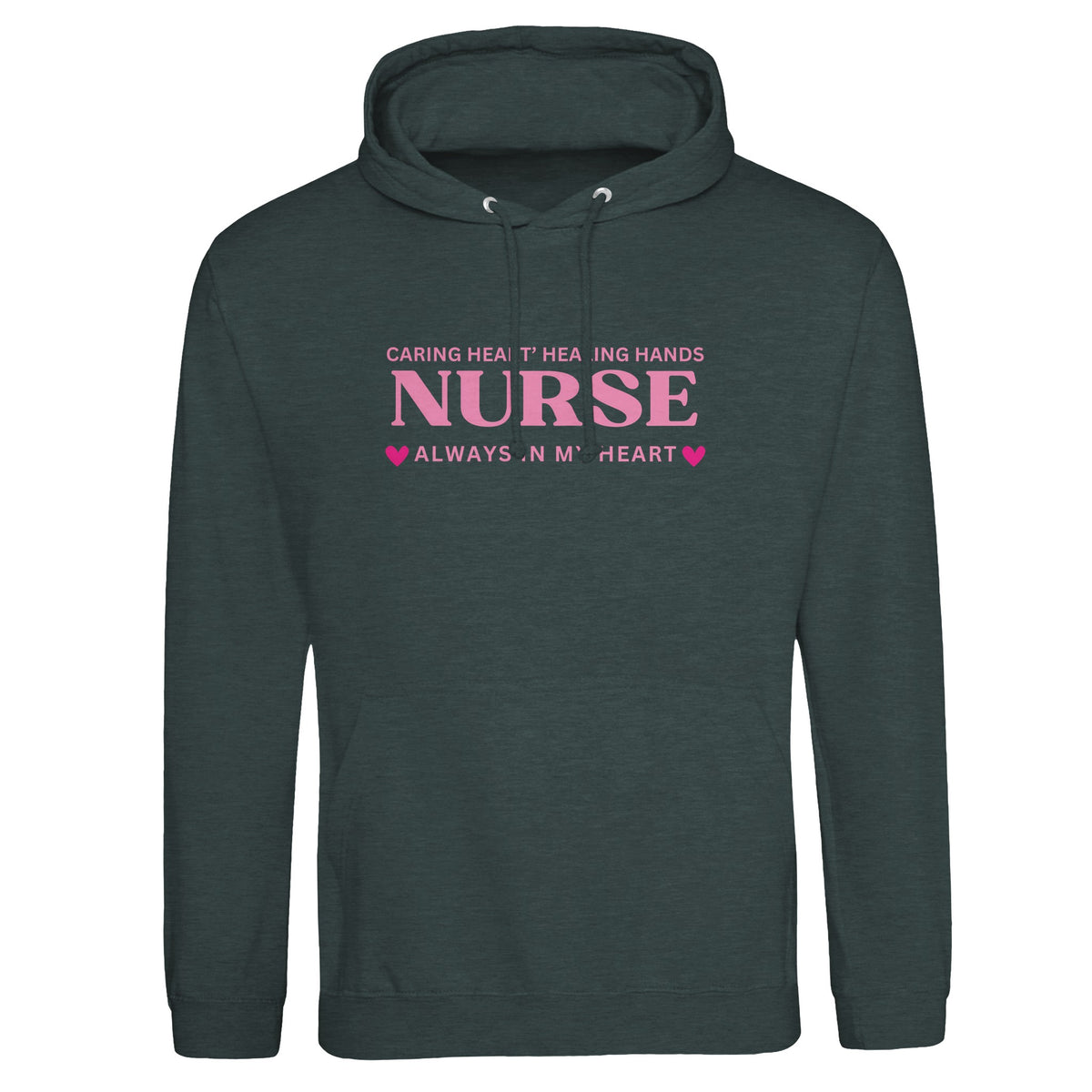 Heartfelt Tribute to Nurses – Always in Our Hearts - Charcoal - Hoodies