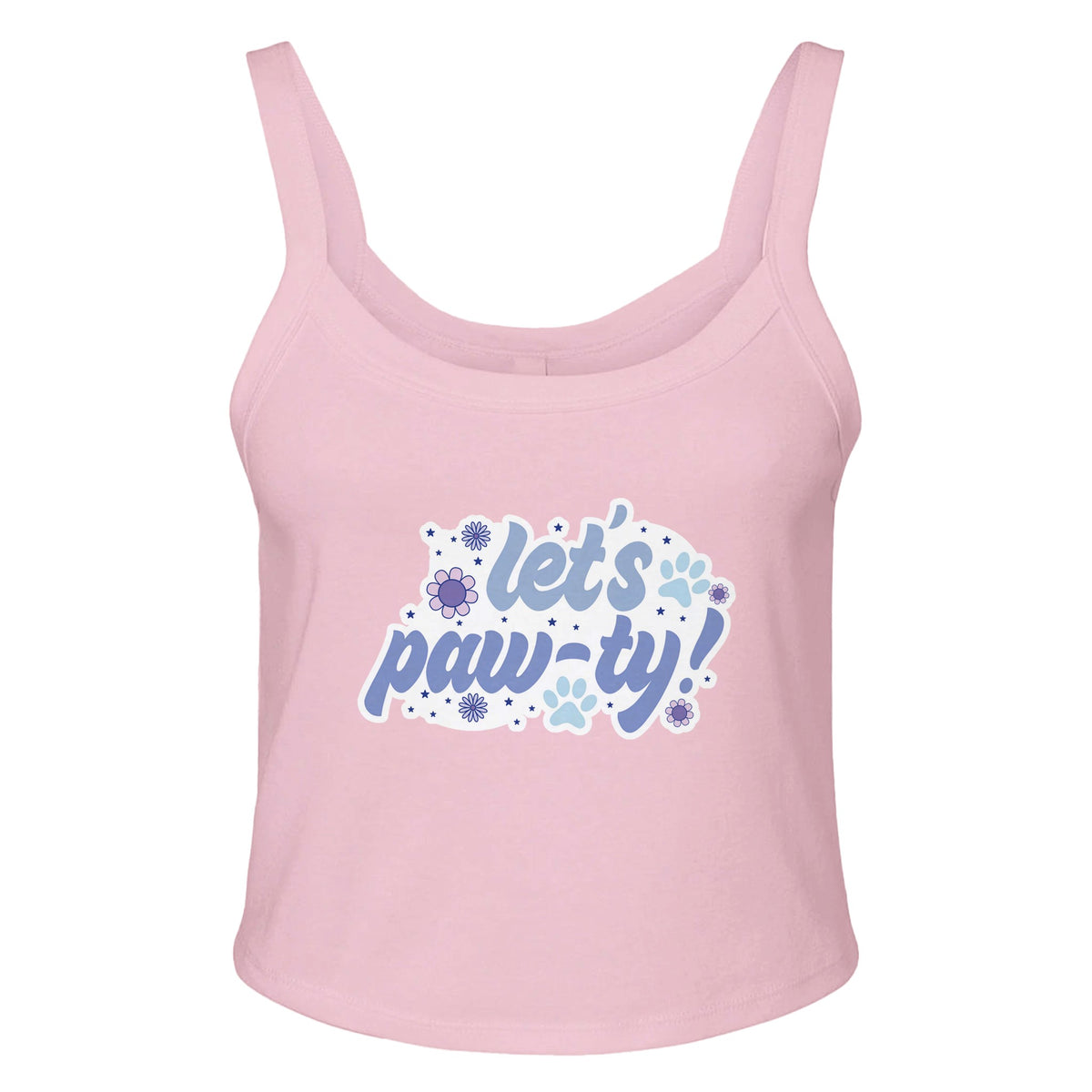 Let's Paw-ty - Fun and Festive Vibes in Every Thread! - solid pink blend - Print Material