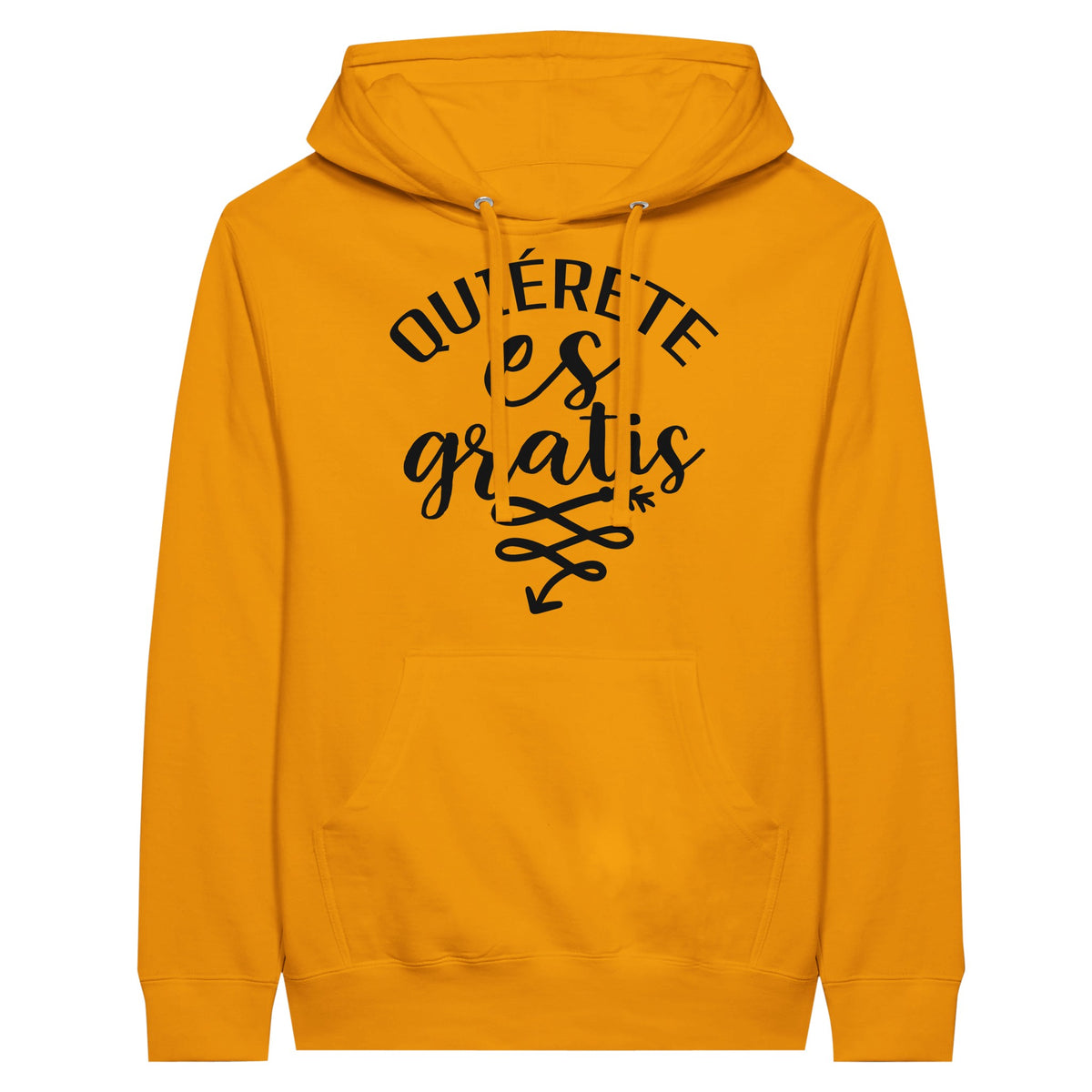 Blooms of Self-Love - Quierete Floral Hoodie - Gold M - Hoodies