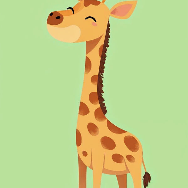 Playful Pals – Zebra, Giraffe & Lion Wall Art Set - - Wooden Framed Posters