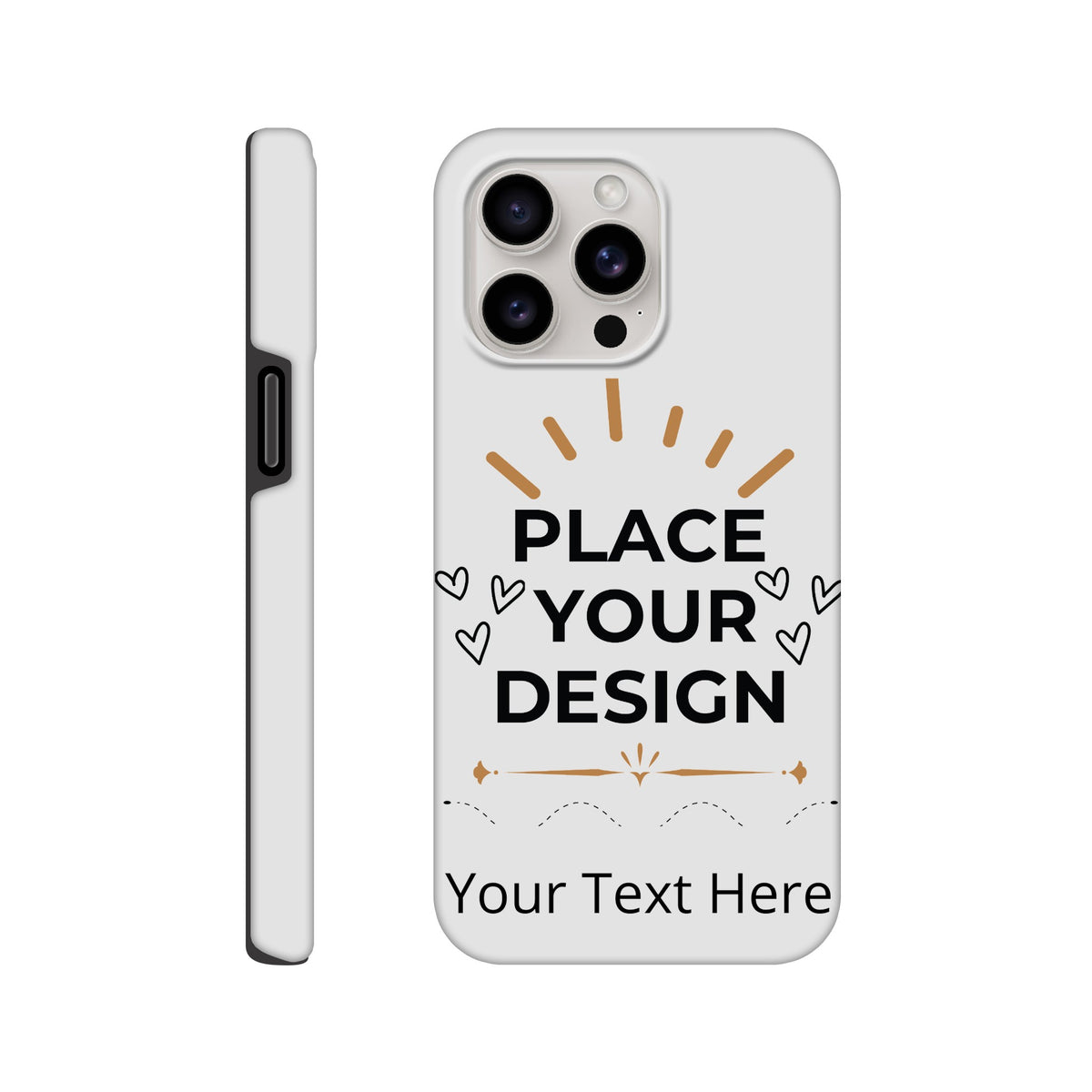 Ultimate Protection - The Perfect Customizable iPhone Tough Case - iPhone 15 Pro Max - Print Material