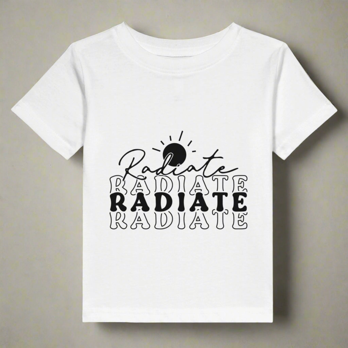 Radiate Joy Tee - Wear Your Positive Energy Proudly - White - T.shirts