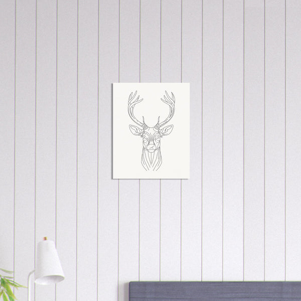 Majestic Stag - Fine Line Elegance - - Posters