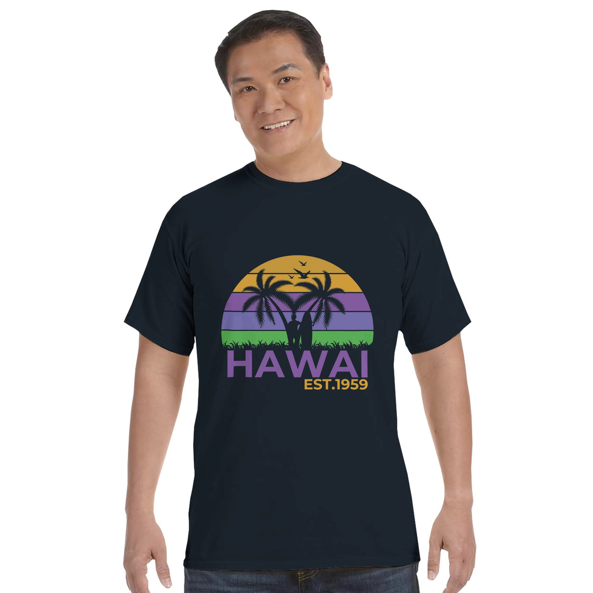 Hawaiian Sunset Vibes - Timeless Memories - graphite - T-Shirts