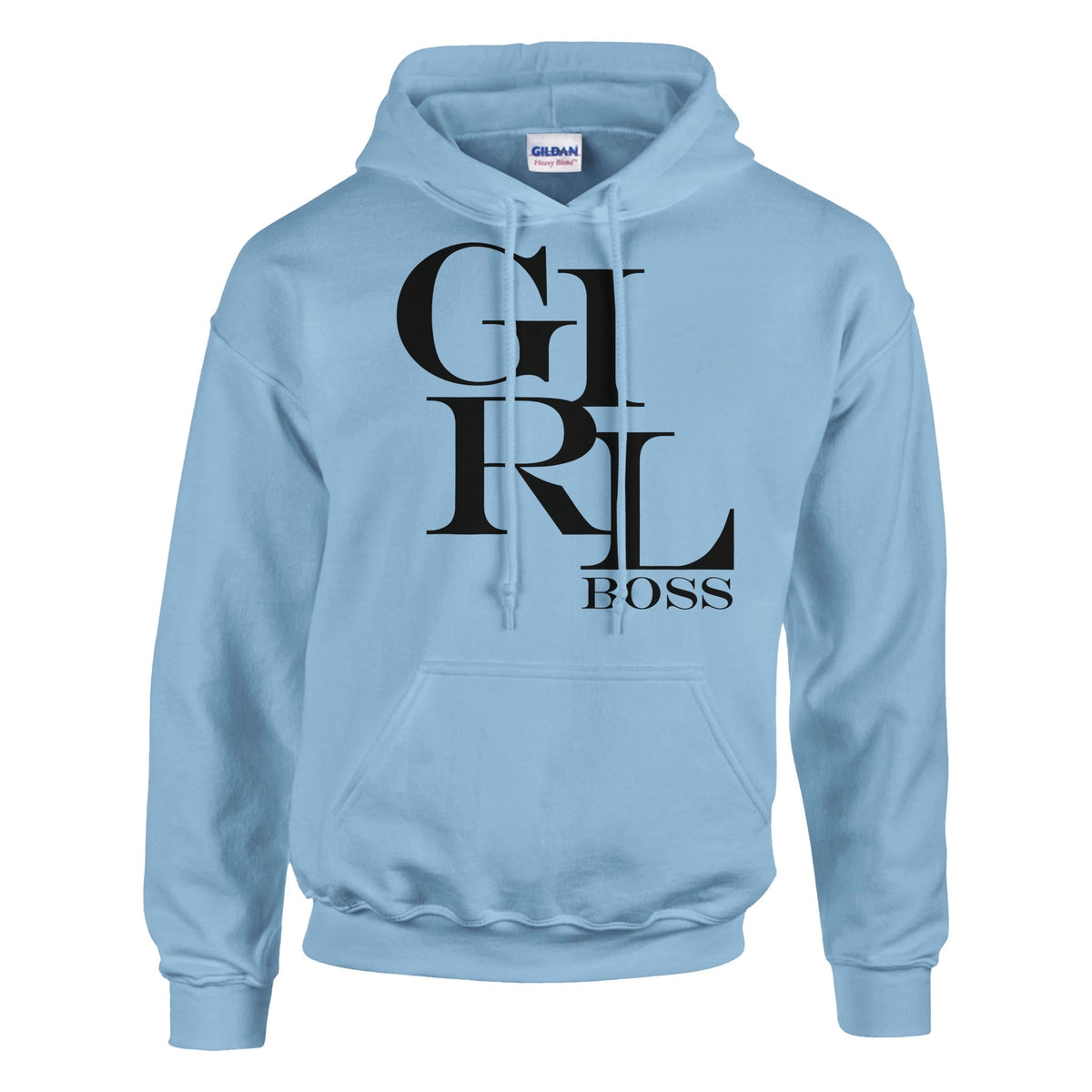 GIRL BOSS - Empowerment in Every Stitch - Light Blue - Hoodies