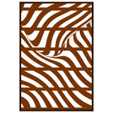 Flowing Lines - Contemporary Wall Art - 60x90 cm 24x36″ Dark wood frame - Wooden Framed Posters