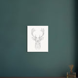 Majestic Stag - Fine Line Elegance - - Posters