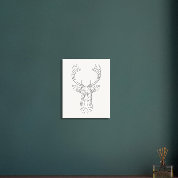 Majestic Stag - Fine Line Elegance - - Posters