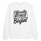 Officially Retired Long-sleeve Tee for Colleagues - White - Long Sleeves T-shirts