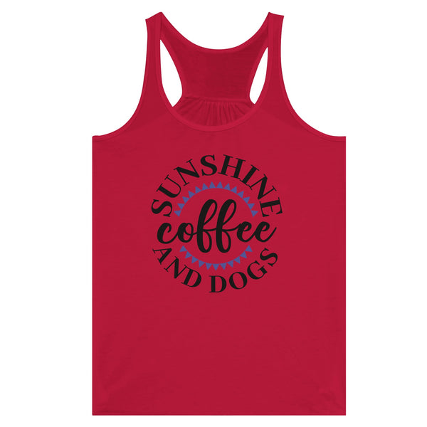 Sunshine Trio - Coffee, Canines, Contentment - Red - Print Material