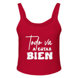 Comfort in Words - Toda Va a Estar Bien - solid red blend - Tank Tops