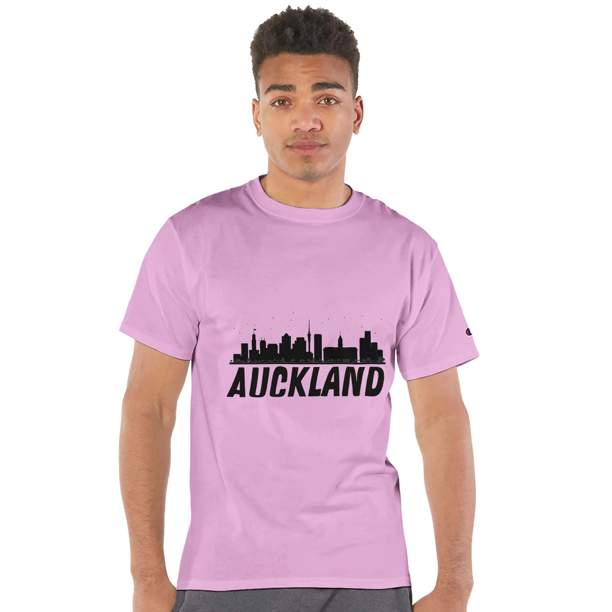 Auckland Vibes - Iconic Skyline Tee - pink candy - T-shirts