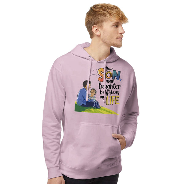 Brighten My Life - A Father's Love in Every Stitch - Light Pink - Sweatshirts