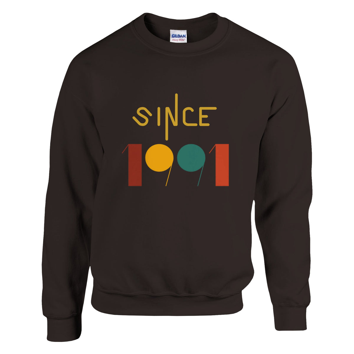 Year Your Choice Classic Unisex Crewneck - Soft Cotton-Poly Blend - Dark Chocolate - Crewneck Sweatshirts